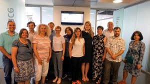 Group photos people at a workshop.