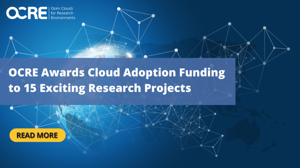 OCRE Awards Cloud Adoption Funding to 15 research projects