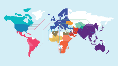 GÉANT Intercontinental Connectivity map - Dec 2022 - small no legend