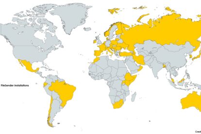 Known NREN FileSender installations World - May 2024