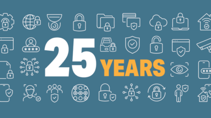 25 years banner