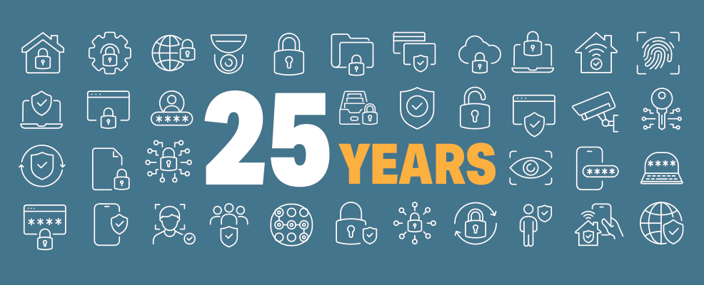 25 years banner