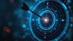 Arrow on a digital target