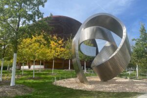 Globe of Science and Innovation at CERN. Credits to Helen Clare (Jisc)