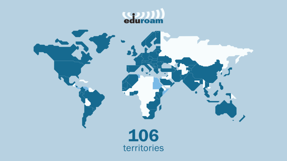 eduroam map - January 2026