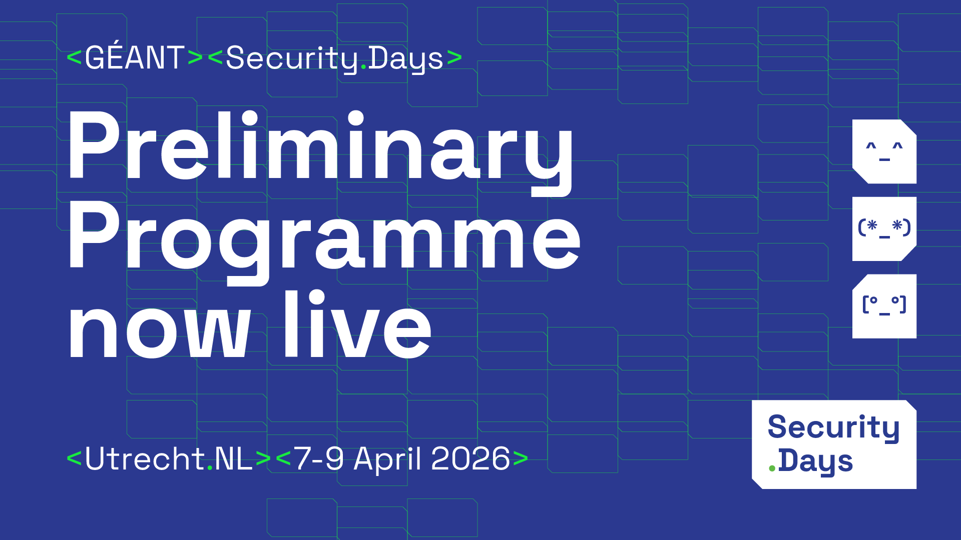 GÉANT Security Days 2026 preliminary programme now live | GÉANT CONNECT Online