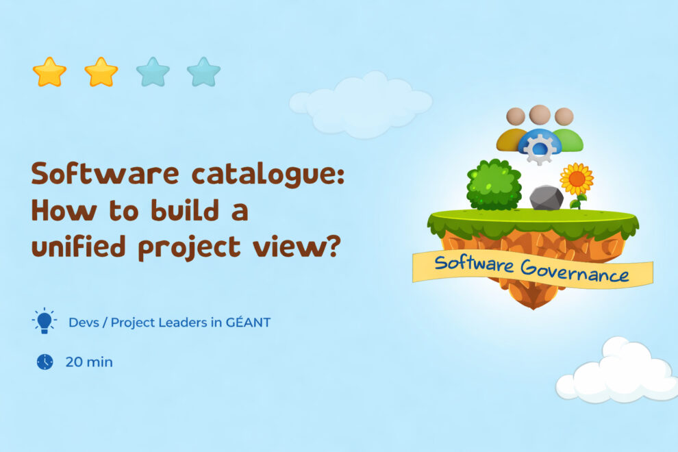 Software catalogue: How to build a unified project view?