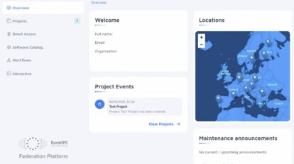 MyEFP platform - EuroHPC Federation Platform