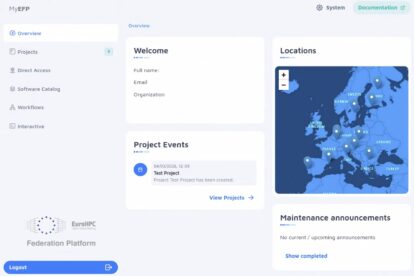 MyEFP platform - EuroHPC Federation Platform