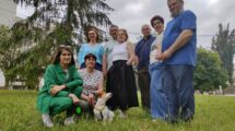 Group photo in a park
