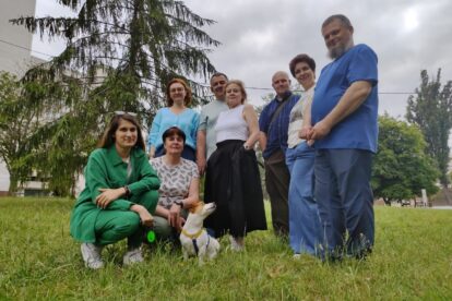 Group photo in a park