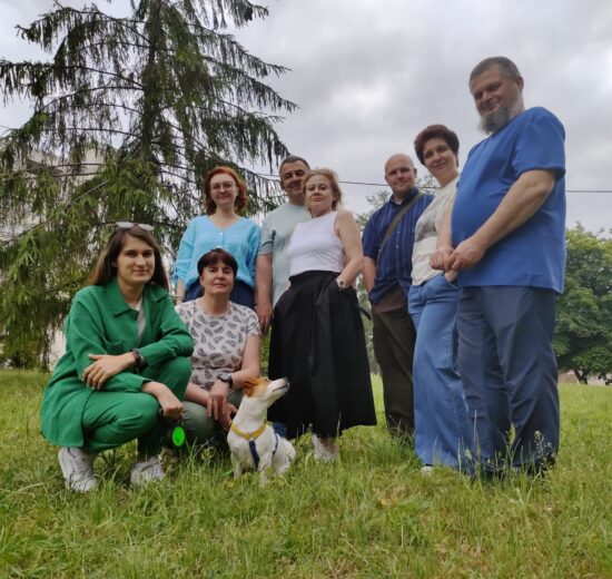 Group photo in a park