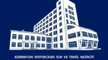 Graphic banner in Azeri language about the IIT in Azerbaijan