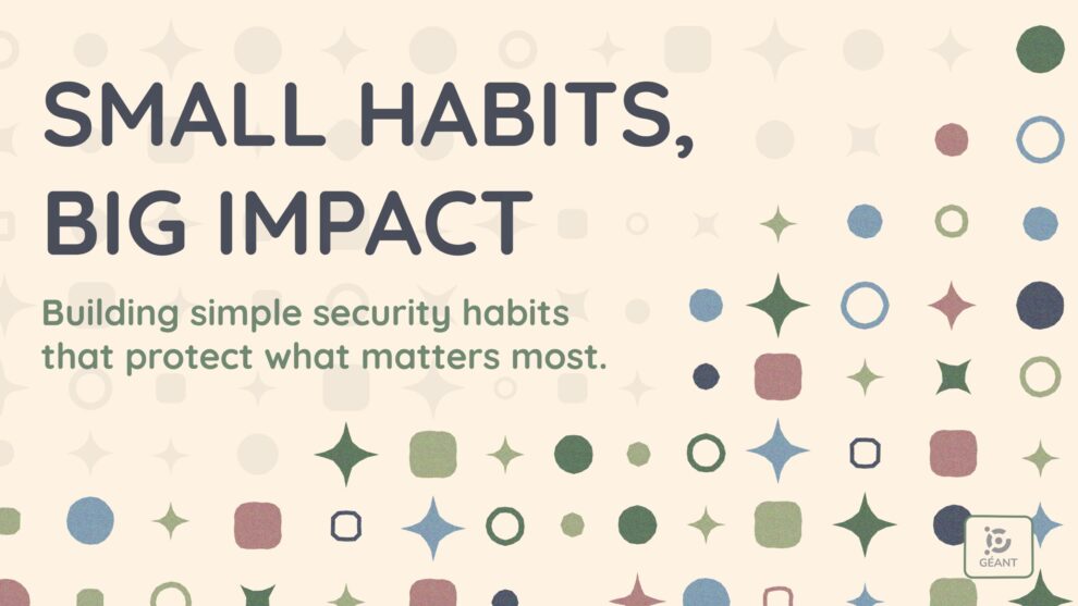 Banner announcing GÉANT cybersecurity awareness campaign