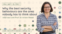 Banner to promote an interview with Professor Kristin Weber
