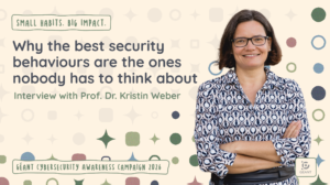Banner to promote an interview with Professor Kristin Weber