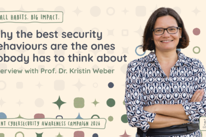 Banner to promote an interview with Professor Kristin Weber